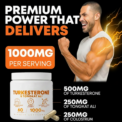 Turkesterone & Tongkat Ali - Natural Testosterone Support