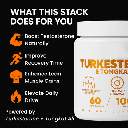 Turkesterone & Tongkat Ali - Natural Testosterone Support